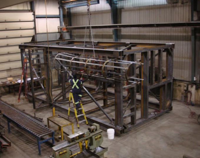 Steel structure fabrication